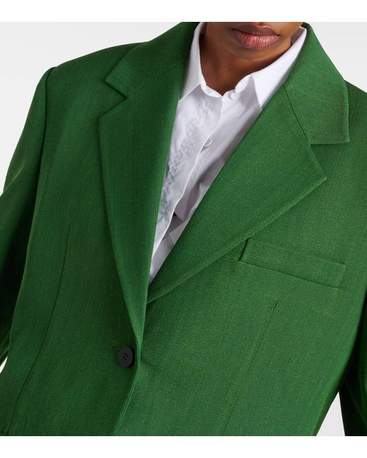 Jacquemus Green Oversize-Blazer La Veste Titolo