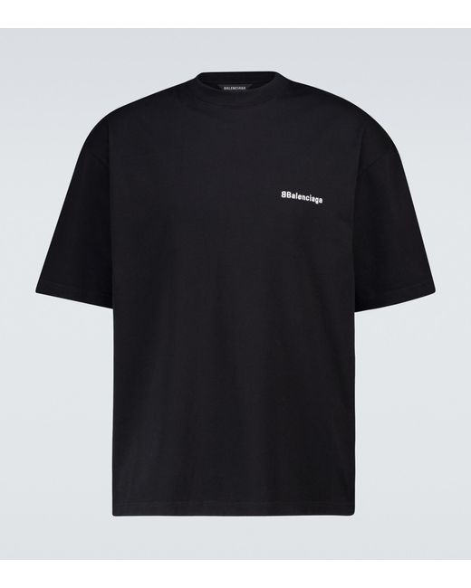 Balenciaga Bb Medium-fit T-shirt in Black/White (Black) for Men - Save 10%  | Lyst