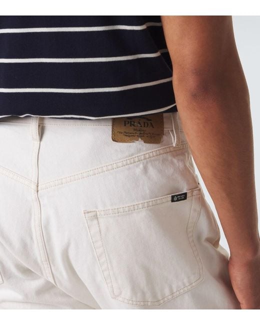 Jean Straight Prada pour homme en coloris White