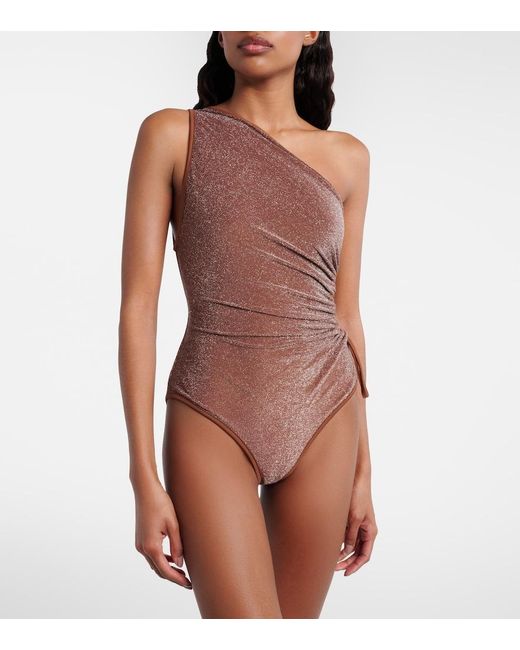 Johanna Ortiz Brown Cutout Swimsuit