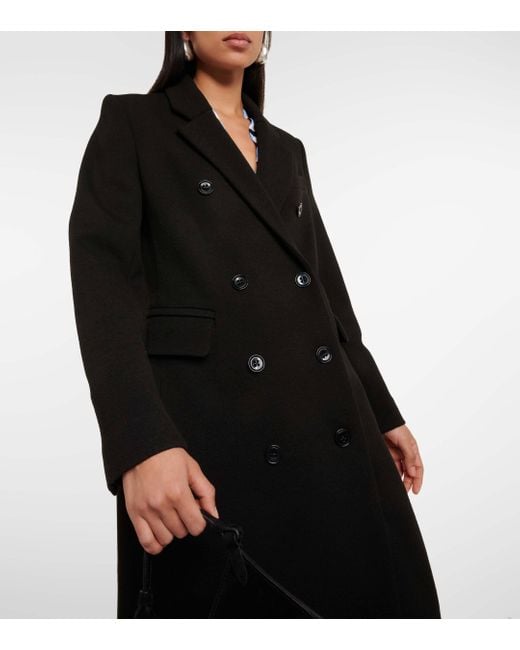 Dorothee Schumacher Black Comfy Chic Double-breasted Coat