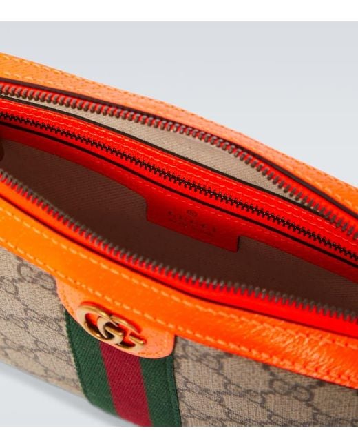 Gucci Messenger Bag Ophidia Small GG aus Canvas in Orange für Herren