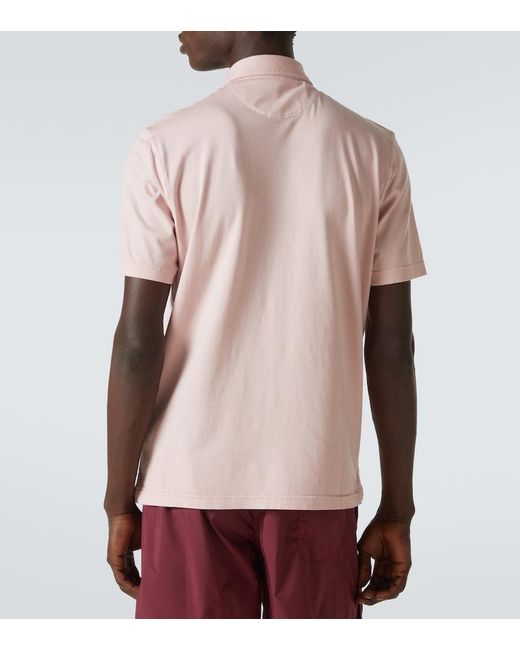 Polo Zero De Jersey De Algodon Fedeli de hombre de color Pink