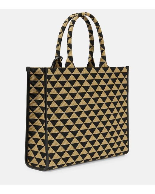Prada Black Symbole Jacquard Tote