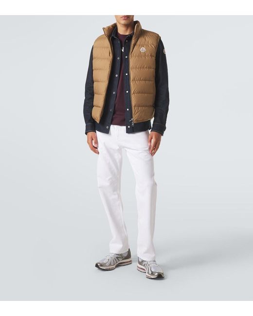 Moncler Brown Contrin Down Vest for men