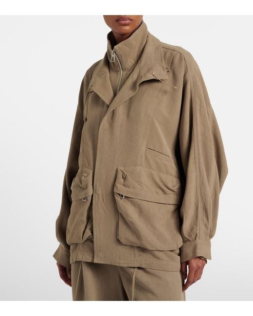 Frankie Shop Natural Breya Oversized Jacket