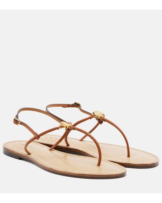 Amanu Multicolor Naivasha Leather Thong Sandals
