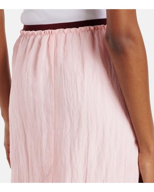 Plan C Pink Midirock Mit Pailletten