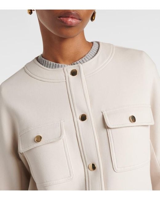 Max Mara Natural Jacke Gradara Aus Einem Baumwollgemisch