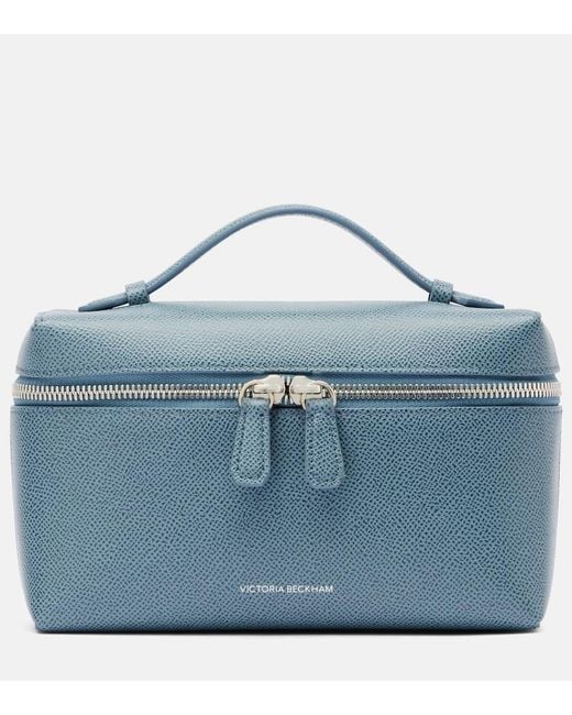 Victoria Beckham Blue Vanity Leather Vanity Bag