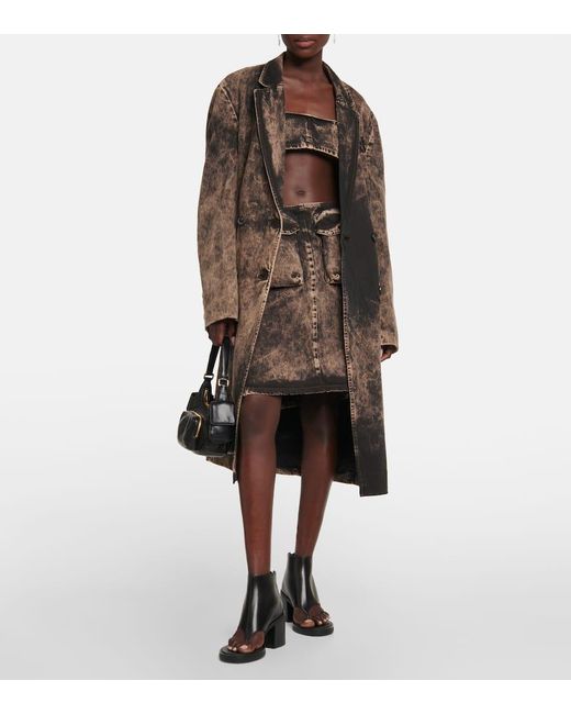 Miu Miu Black Thong Sandal