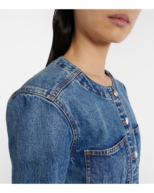 Veronica Beard Blue Zahara Denim Jacket