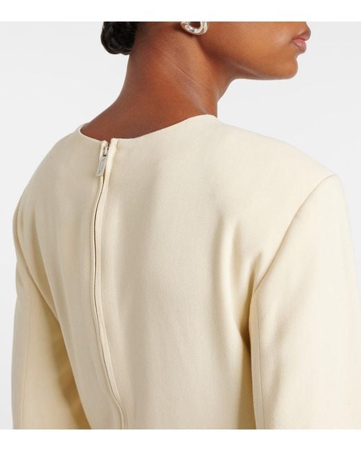 Robe Longue Pocket En Crepe Totême  en coloris Natural
