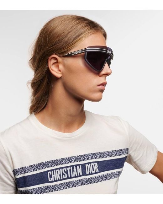 サングラス Dior Diorgraphique M2U DIOR DiorGraphique M2U 134MM Shield Sunglasses | Saks Fifth