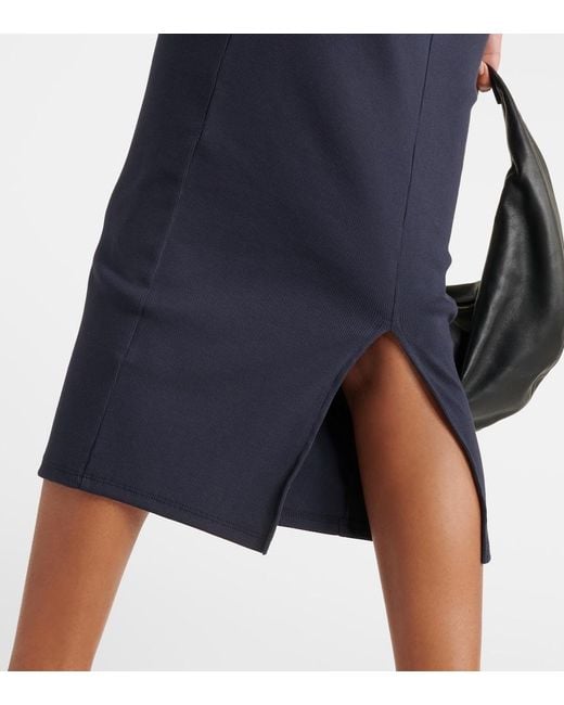 Veronica Beard Blue Darien Cotton-Blend Polo Dress