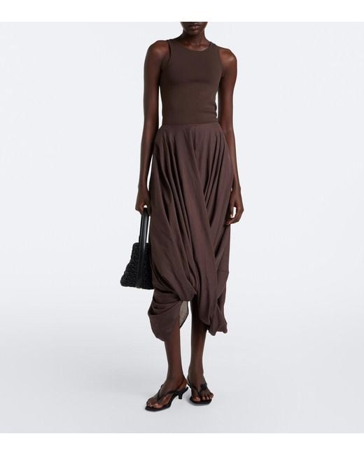 Totême Brown Knitted Tank Top