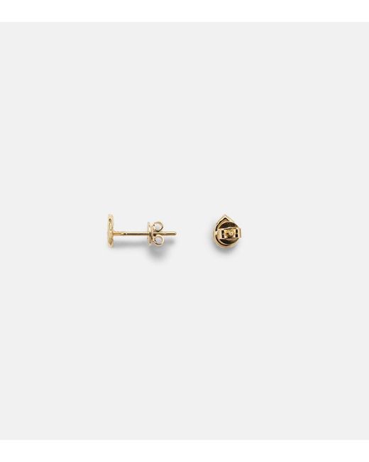 Octavia Elizabeth Metallic Nesting Gem 18kt Gold Earrings With Diamonds