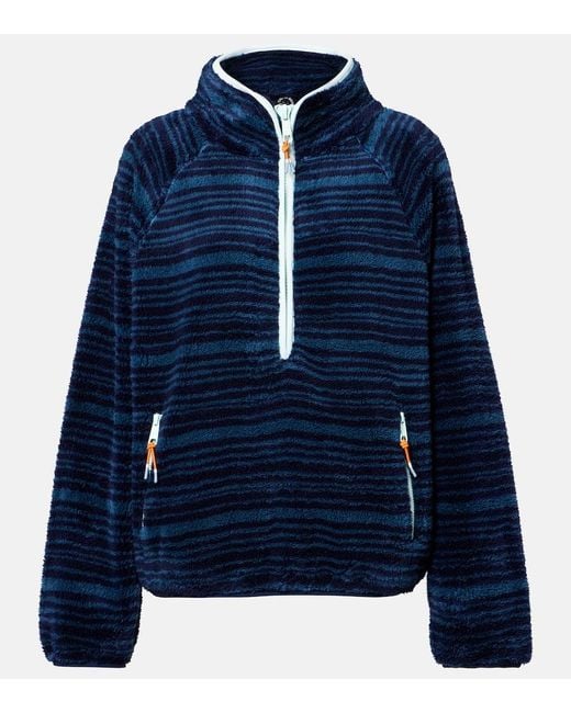 Sudadera Harlow De Forro Polar Con Cremallera Parcial The Upside de color Blue