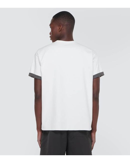 Camiseta en jersey de algodon Bottega Veneta de hombre de color White