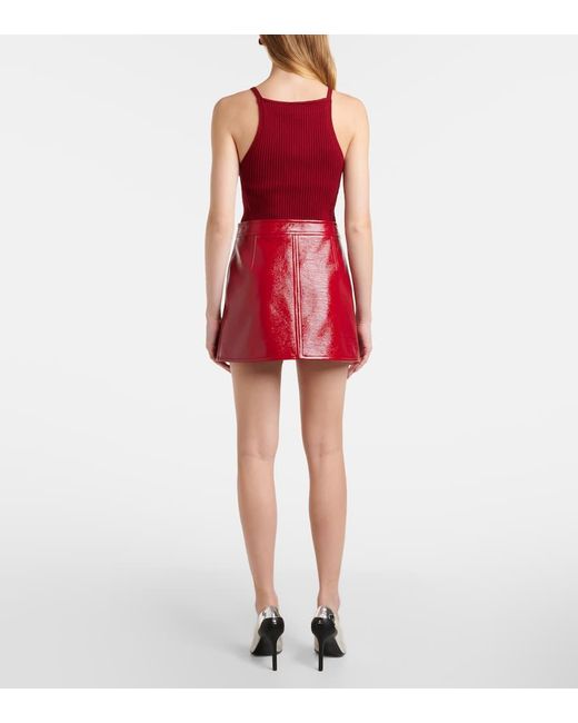 Minigonna Reedition di Courreges in Red