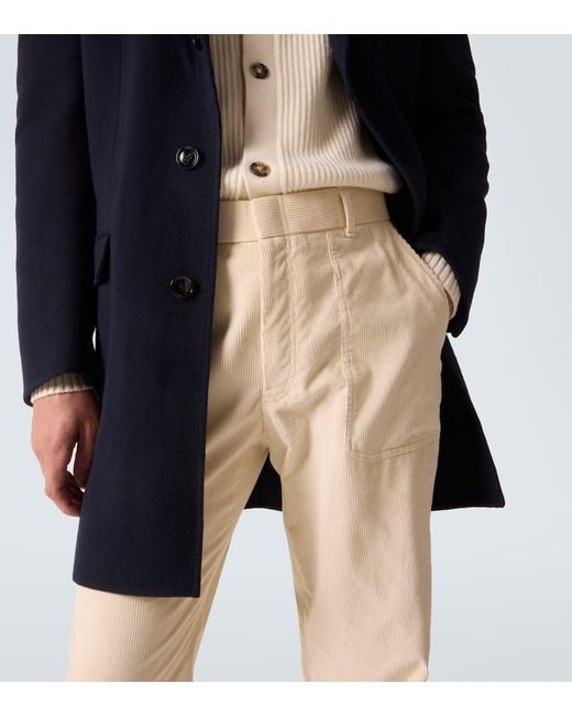 Brioni Gerade Hose Aus Cord in Natural für Herren