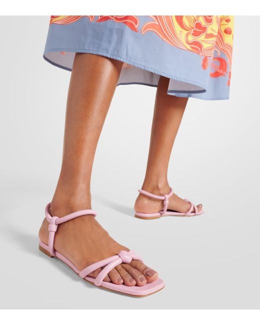Gianvito Rossi Pink Juno 05 Leather Sandals