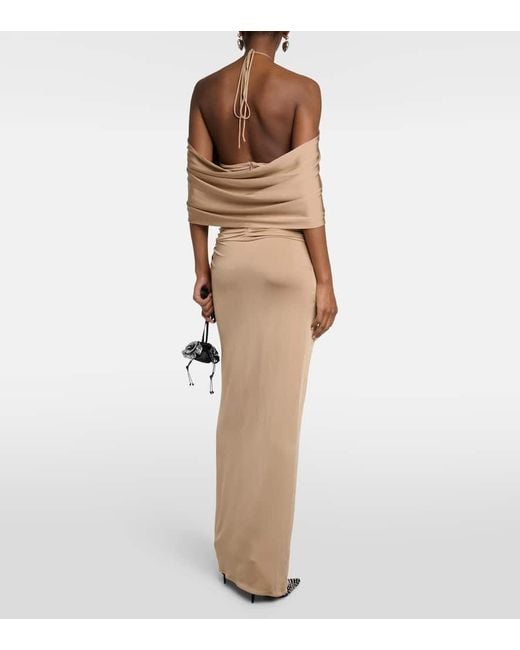 Magda Butrym Brown Top Aus Jersey