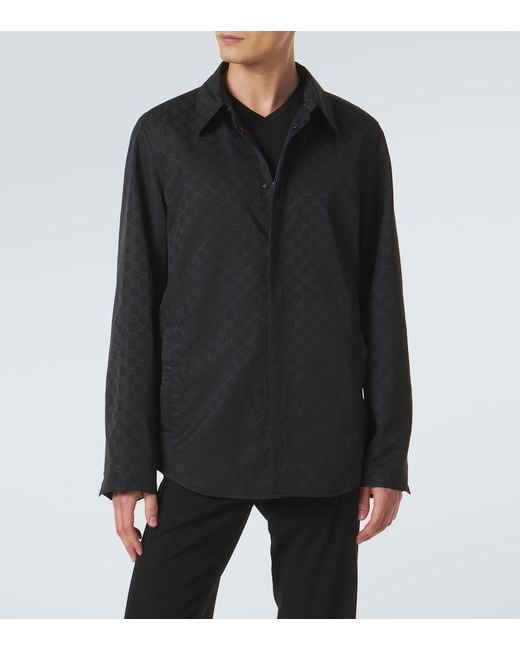 Gucci Blue Gg Shirt for men