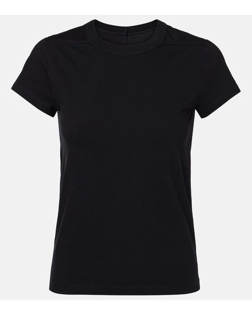 Rick Owens Black T-Shirt Aus Baumwoll-Jersey