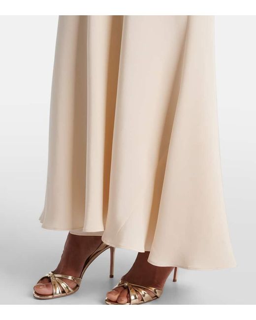 Roland Mouret White Verzierte Robe Aus Seide