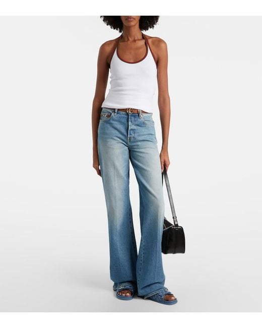 Gucci Blue Gg Denim Sandals