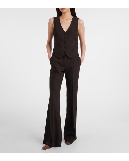 Gabriela Hearst Brown Wool Vest