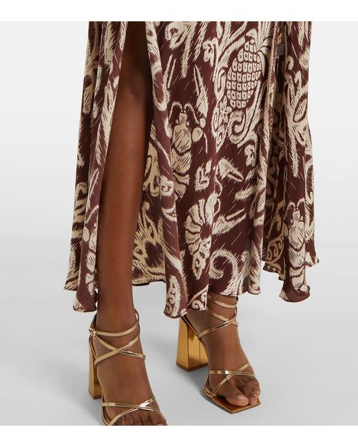 Poupette White Carla Beaded Halterneck Maxi Dress
