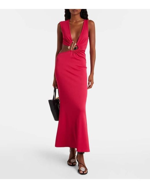 Christopher Esber Cutout Gathered Maxi Dress