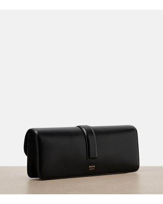 Khaite Black Blake Leather Clutch