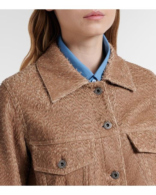 Loewe Brown Leather Jacket