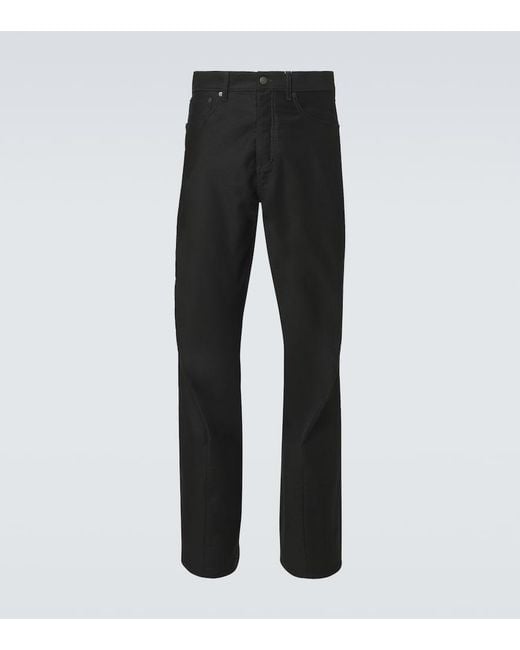 Maison Margiela Black Cotton Straight Pants for men