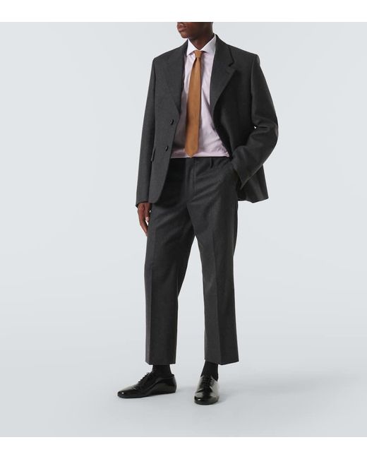 Prada Black Single-Breasted Wool Blazer for men