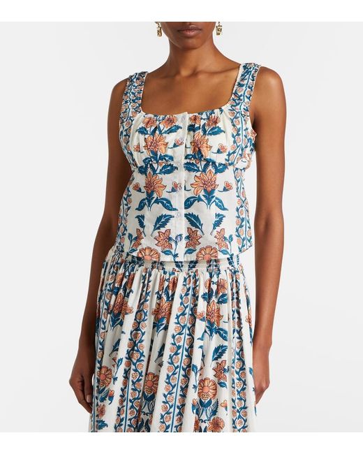 Montce Blue Mandy Floral Cotton Top