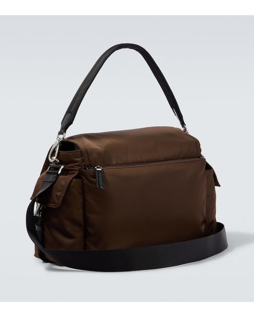 Prada Brown Explore Re-Nylon Messenger Bag for men