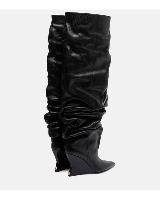 Botas Mosqueteras Con Cuna 95 De Piel Balmain de color Black