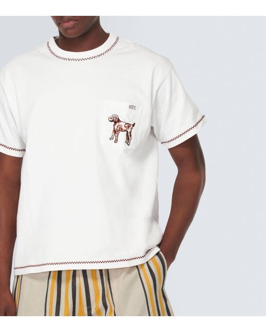T-shirt Griffon en coton Bode pour homme en coloris White