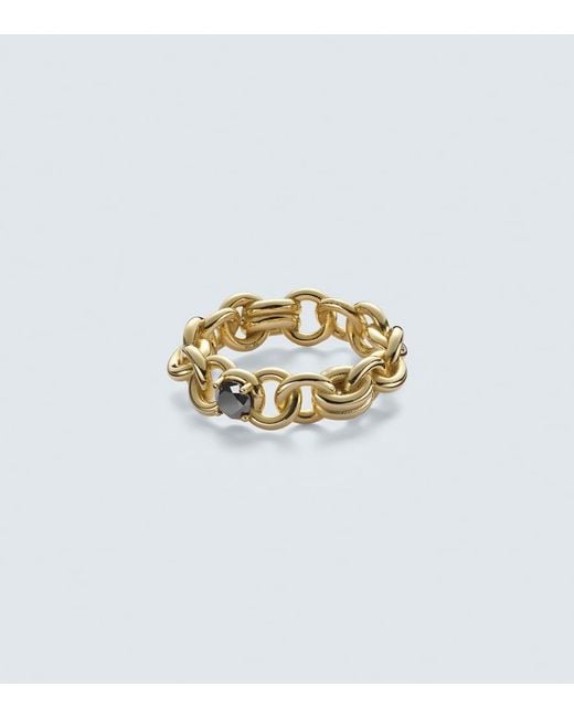 Spinelli Kilcollin White Fused Serpens Large 18Kt Ring With Diamond for men