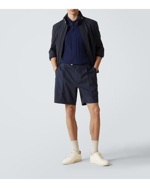 Bermuda A Vita Media di Brunello Cucinelli in Blue da Uomo