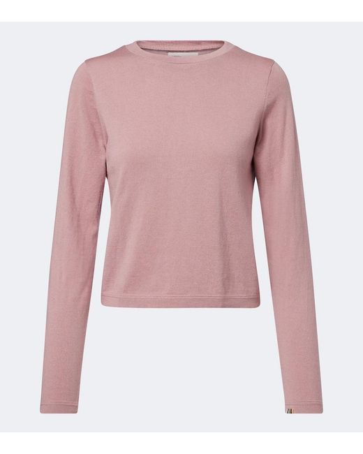 Extreme Cashmere Pink N°451 Lisa Cotton And Cashmere T-Shirt