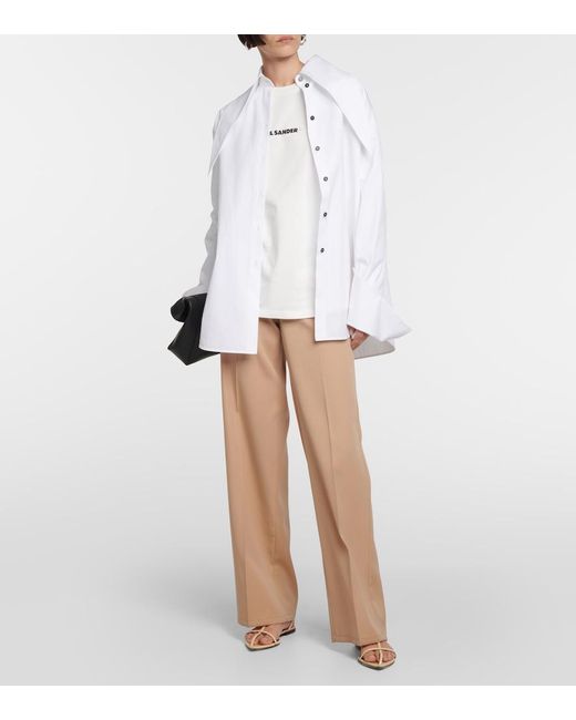 Jil Sander White Sweatshirts