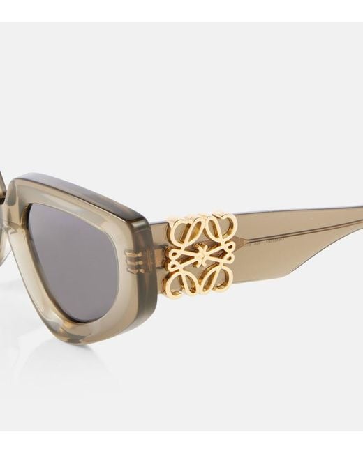 Loewe Brown Anagram Cat-Eye Sunglasses