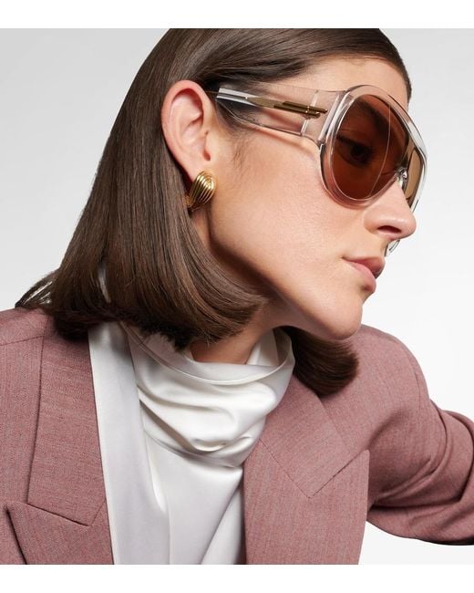 Bottega Veneta Natural Mask Shield Sunglasses