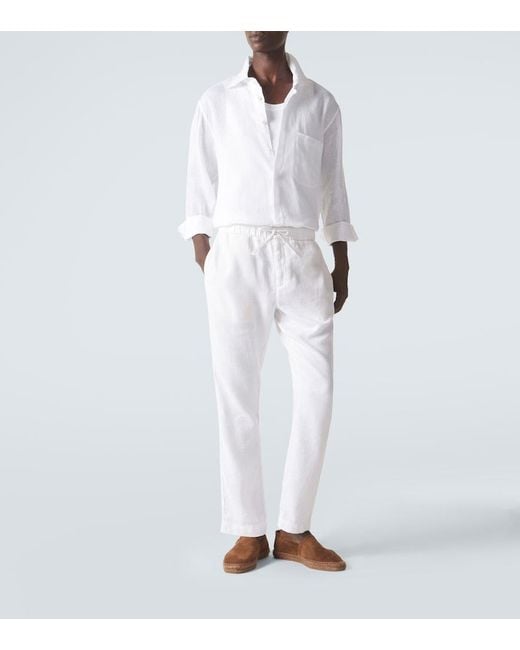 Frescobol Carioca Chinohose Oscar Aus Leinen Und Baumwolle in White für Herren
