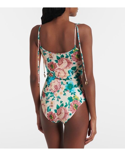 Chloé Blue Floral Swimsuit